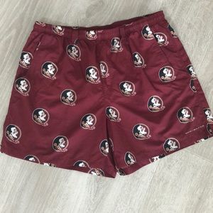 Florida State Seminole Columbia PFG Omni-Shade Hybrid Shorts size XL